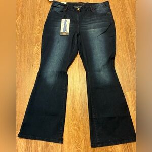 YMI Black Flare Wide Leg Jeans